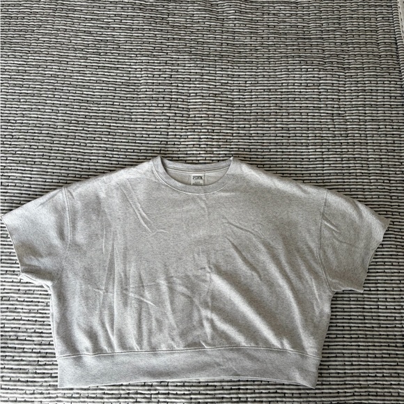 PINK Victoria's Secret Sweaters - PINK Victoria's Secret Gray Crew Neck Sweater